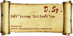 Délczeg Szilvána névjegykártya